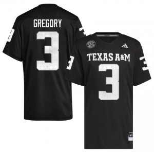 Limited Aaron Gregory #3 Texas A&M Black Jersey | Men High School Football Stitched Fan Gear 45389570