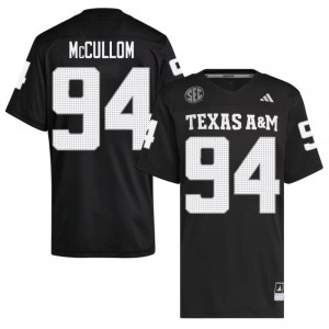 Black Angelo McCullom #94 Texas A&M Jersey | Men Player Football Classic Stitched 85263928