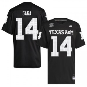 Anto Saka #14 Texas A&M Jersey | Durable Black University Football Men Stitched 23957901
