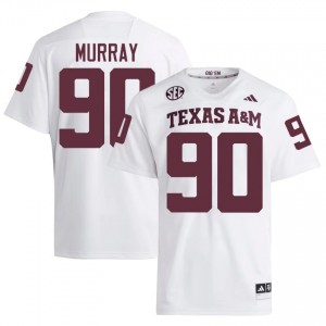 #90 Asher Murray Texas Aggies White Jersey | Alumni Embroidery Men Player Football Gear 16153568