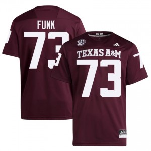 Ashton Funk #73 Aggies Jersey | Pro-Grade Maroon College Football Men Stitched 64855335