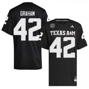 Boomer Graham #42 Texas A&M Jersey | Durable Black University Football Men Stitched 90618371