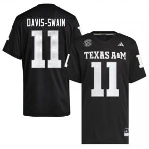 #11 Brandon Davis-Swain Aggies Black Jersey | Premium Stitched Men NCAA Football Gear 30942980