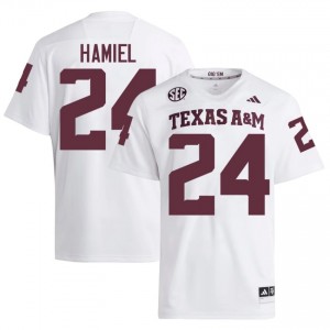 Camren Hamiel #24 Texas A&M Aggies Jersey | Gameday White College Football Men Embroidery 26719975