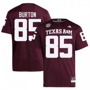 Maroon Chase Burton #85 Texas A&M Jersey | Men High School Football Limited Stitched 63051217