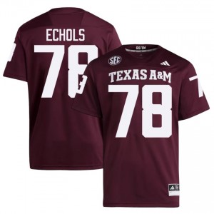 Aggies Coen Echols #78 Maroon Jersey | Essential Stitched NCAA Football Men Apparel 25051953