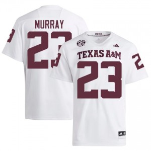 Texas A&M Aggies DeDe Murray #23 White Jersey | Pro Cut Embroidery NCAA Football Men Apparel 92744420