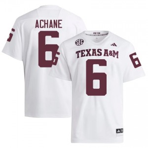 De'Von Achane #6 Texas A&M Aggies Jersey | Gameday White College Football Men Embroidery 25685850