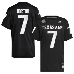 Black Isaiah Horton #7 TAMU Jersey | Men Player Football Classic Stitched 77349920