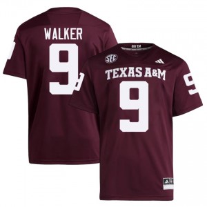 TAMU Jahdae Walker #9 Maroon Jersey | Essential Stitched NCAA Football Men Apparel 58877735