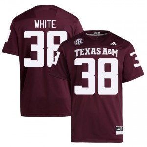 #38 Jared White Aggies Maroon Jersey | Classic Stitched Men Player Football Gear 45345057