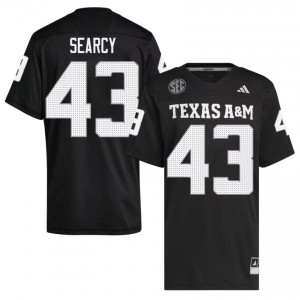 #43 Jeremiah Searcy TAMU Black Jersey | Premium Stitched Men NCAA Football Gear 61005521
