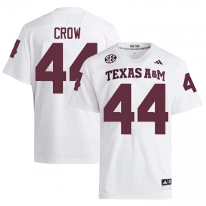 #44 John David Crow Texas A&M Aggies White Jersey | Alumni Embroidery Men Player Football Gear 80271537