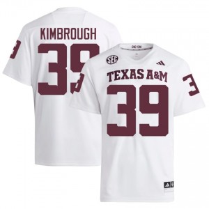 #39 John Kimbrough Texas A&M Aggies White Jersey | Alumni Embroidery Men Player Football Gear 80312881