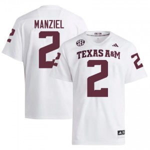 Texas Aggies Johnny Manziel #2 White Jersey | Pro Cut Embroidery NCAA Football Men Apparel 42531954
