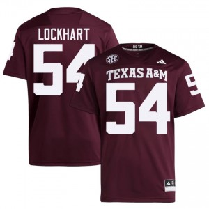#54 Jordan Lockhart TAMU Maroon Jersey | Classic Stitched Men Player Football Gear 93638732