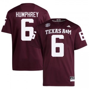 #6 Julio Humphrey Texas A&M Maroon Jersey | Elite Stitched Men Player Football Gear 88124568