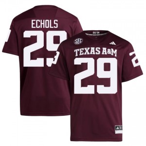 Aggies Justin Echols #29 Maroon Jersey | Essential Stitched NCAA Football Men Apparel 68627141