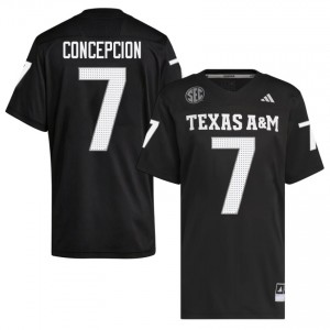 KC Concepcion #7 Aggies Jersey | Top-Tier Black University Football Men Stitched 36481263