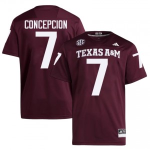 #7 KC Concepcion Texas A&M Maroon Jersey | Elite Stitched Men Player Football Gear 60397971