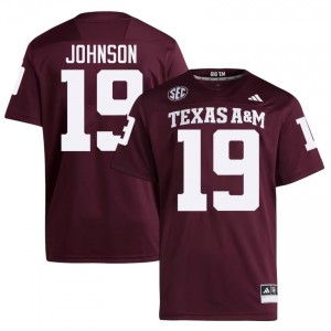 #19 KK Johnson Aggies Maroon Jersey | Classic Stitched Men Player Football Gear 99022519