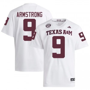 Kiotti Armstrong #9 Texas Aggies Jersey | Gameday White College Football Men Embroidery 66083531