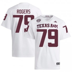 Texas A&M Aggies Lamont Rogers #79 White Jersey | Pro Cut Embroidery NCAA Football Men Apparel 56871475