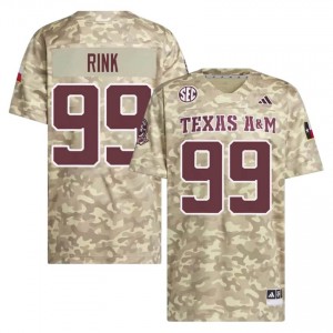 #99 Landon Rink Texas Aggies Beige Jersey | Genuine Embroidery Men NCAA Football Gear 44040520