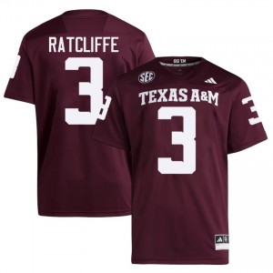 Top-Tier Marcus Ratcliffe #3 Texas A&M Maroon Jersey | Men University Football Stitched Fan Gear 32878519