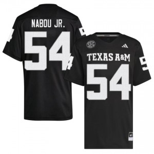 #54 Mark Nabou Jr. Texas A&M Black Jersey | Premium Stitched Men NCAA Football Gear 30808714