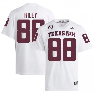 Officially Licensed Micah Riley #88 Texas Aggies White Jersey | Men University Football Embroidery Fan Gear 27020714