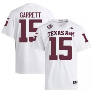 #15 Myles Garrett Texas Aggies White Jersey | Authentic Embroidery Men Player Football Gear 77467217