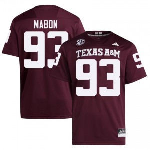 Top-Tier Nathan Mabon #93 Texas A&M Maroon Jersey | Men University Football Stitched Fan Gear 14623066
