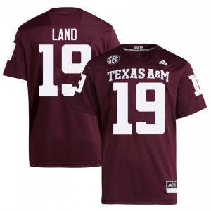 Durable Paxton Land #19 Texas A&M Maroon Jersey | Men University Football Stitched Fan Gear 34703396