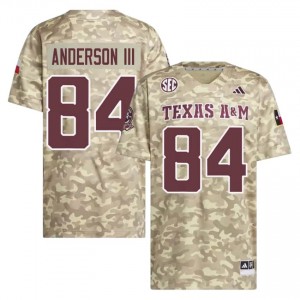 Richie Anderson III #84 Texas A&M Aggies Jersey | Elite Thread Beige University Football Men Embroidery 52930146