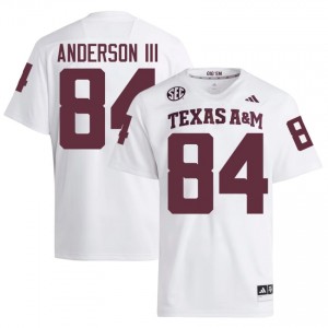Richie Anderson III #84 Texas A&M Aggies Jersey | Elite Thread White University Football Men Embroidery 71572563