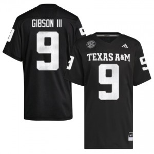 Rickey Gibson III #9 Aggies Jersey | Top-Tier Black University Football Men Stitched 13987435