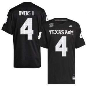 Rueben Owens II #4 Aggies Jersey | Top-Tier Black University Football Men Stitched 76913938