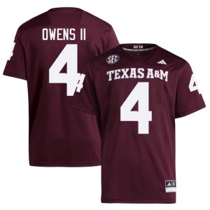 Rueben Owens II #4 Aggies Jersey | Exclusive Maroon College Football Men Stitched 29108716