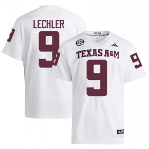 Texas A&M Aggies Shane Lechler #9 White Jersey | Pro Cut Embroidery NCAA Football Men Apparel 43096022