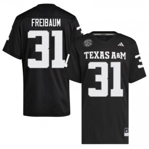 #31 Shea Freibaum Texas A&M Black Jersey | Premium Stitched Men NCAA Football Gear 73062874