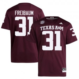 Shea Freibaum #31 TAMU Jersey | Exclusive Maroon College Football Men Stitched 99715567