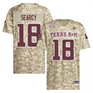 T.J. Searcy #18 Texas Aggies Jersey | Officially Licensed Beige University Football Men Embroidery 73272346