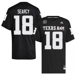 TAMU T.J. Searcy #18 Black Jersey | Pro-Grade Stitched College Football Men Apparel 62030895