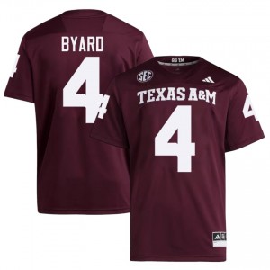 Top-Tier Tawfiq Byard #4 Aggies Maroon Jersey | Men University Football Stitched Fan Gear 14045245