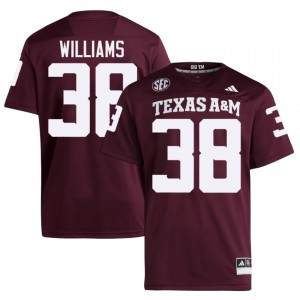 Texas A&M Whitaker Williams #38 Maroon Jersey | Premium Stitched NCAA Football Men Apparel 43943904