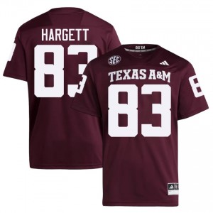 #83 Will Hargett TAMU Maroon Jersey | Elite Stitched Men Player Football Gear 22725033