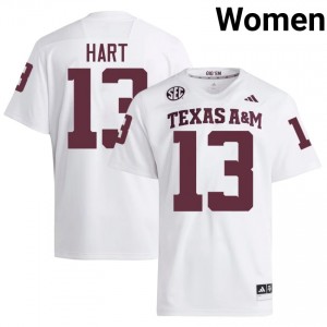 Brady Hart #13 Texas Aggies Jersey | Gameday White College Football Women Stitch 78966967