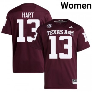 Texas A&M Aggies Brady Hart #13 Maroon Jersey | Premium Embroidery NCAA Football Women Apparel 66887323