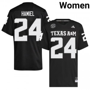 Texas A&M Aggies Camren Hamiel #24 Black Jersey | Exclusive Embroidery College Football Women Apparel 29465097